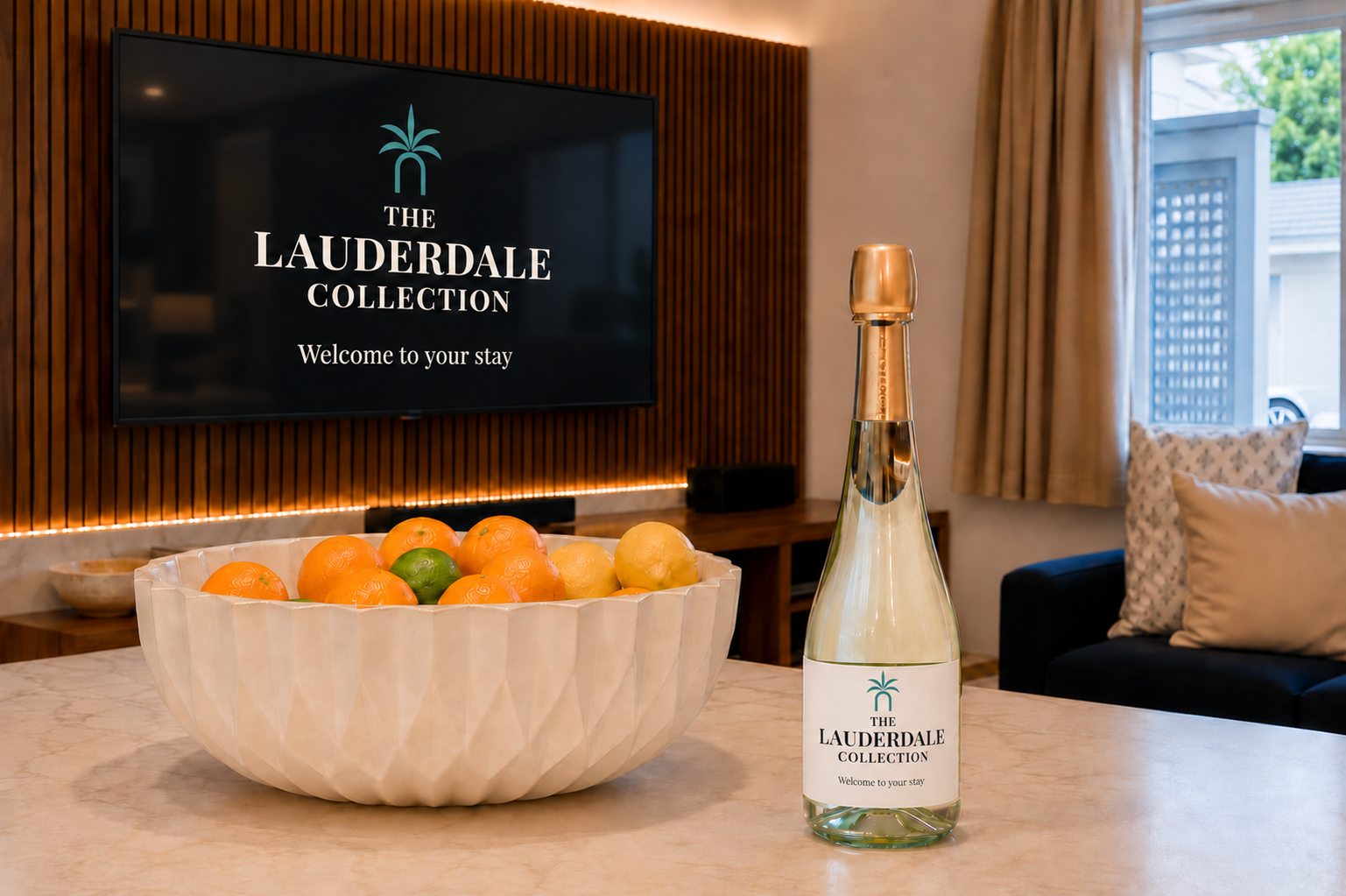 🍾 We leave a bottle of champagne on the house to welcome you!