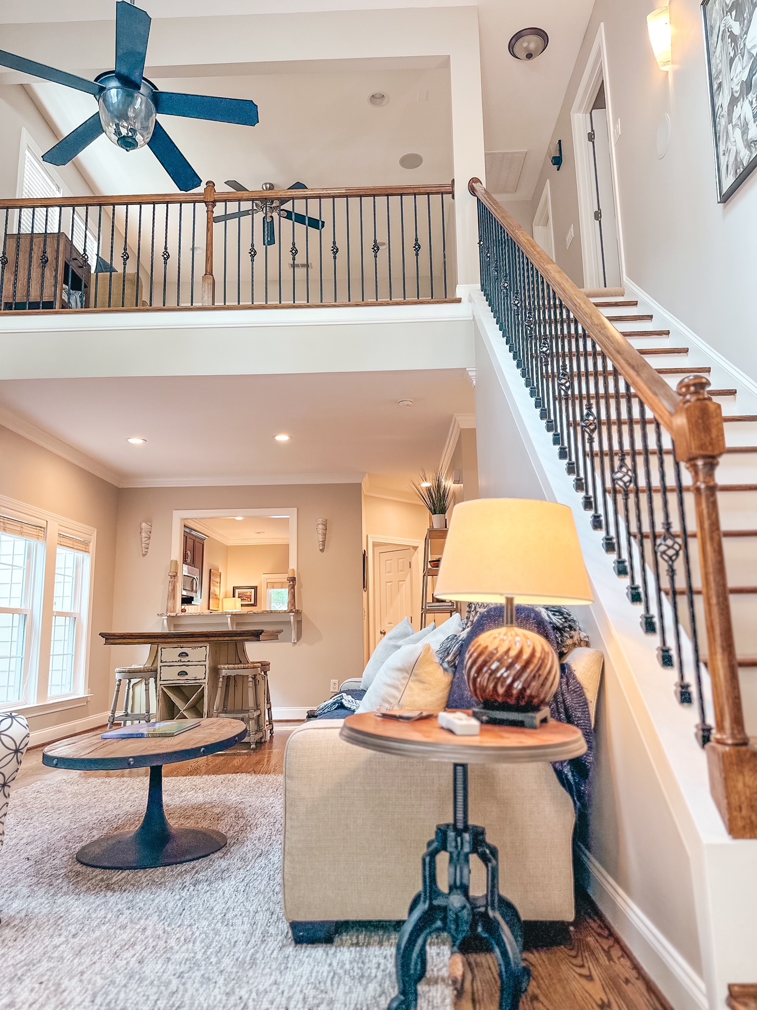 Upstairs to 3rd floor from living room