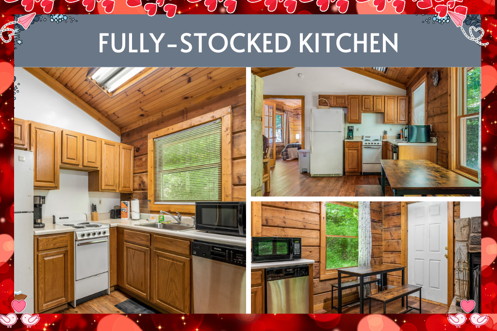 Whip up anything from pancakes to pasta in the fully stocked kitchen