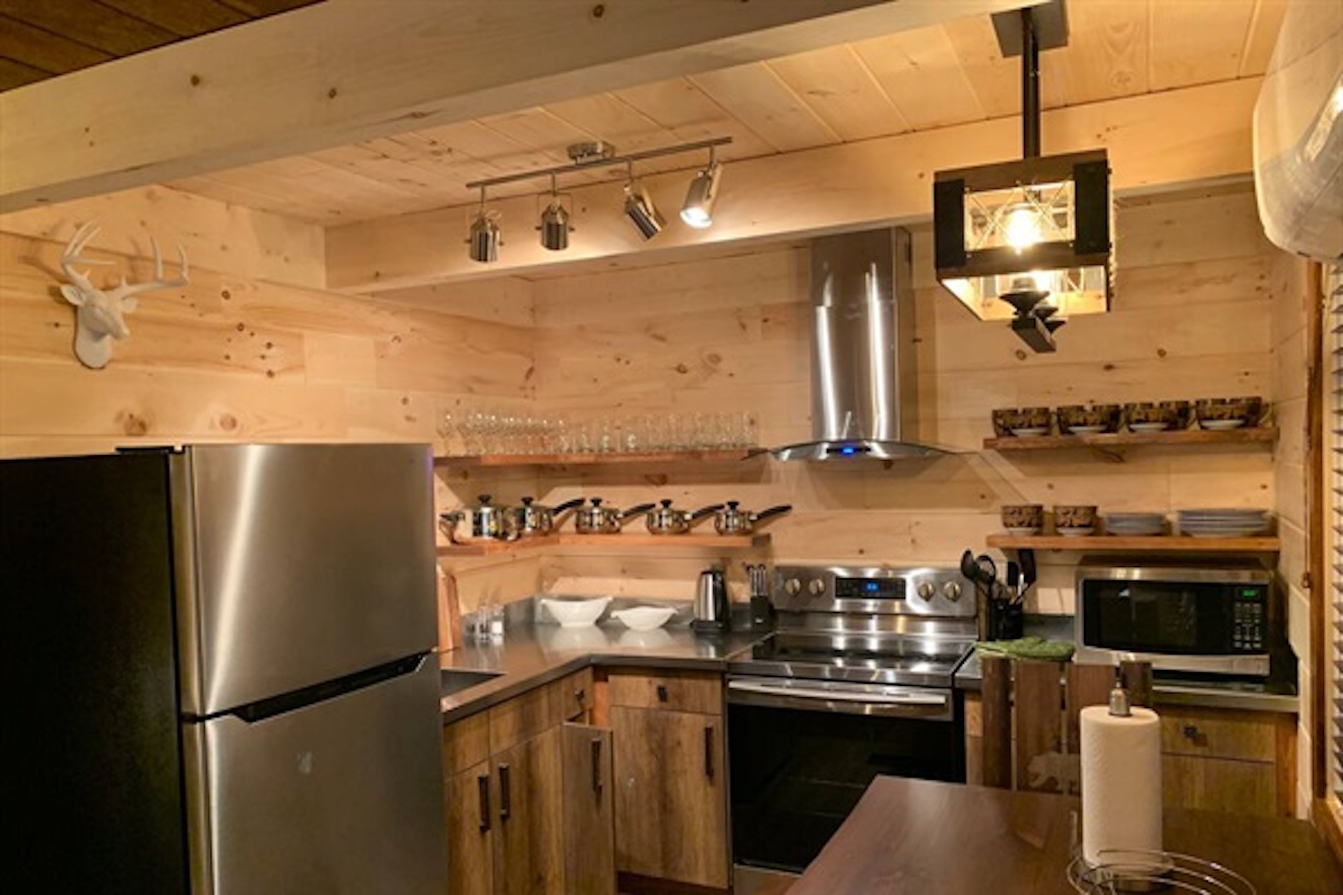 Kitchen with full-size appliances and generous counter space
