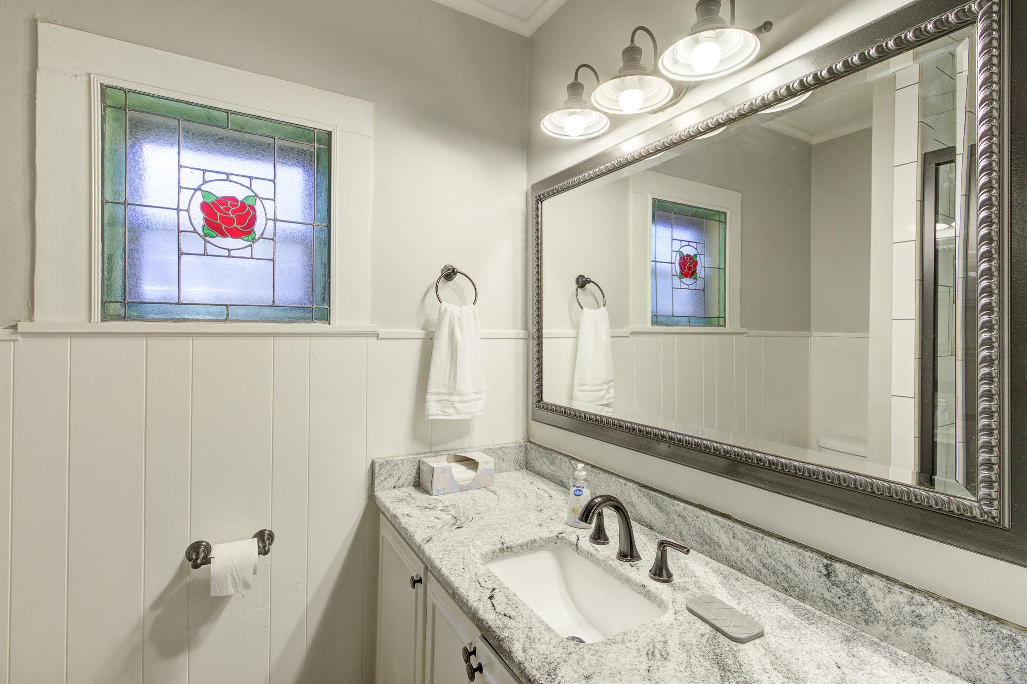 Full Bathroom with walk-in shower