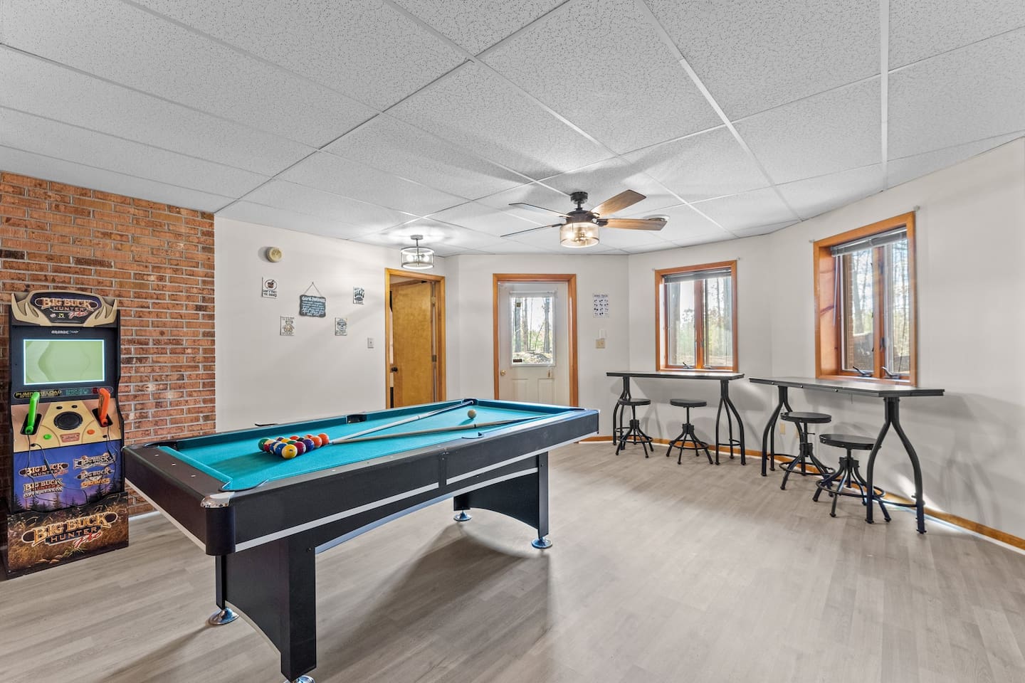 Game Room: Enjoy hours of fun with a pool table and arcade games in this spacious retreat!