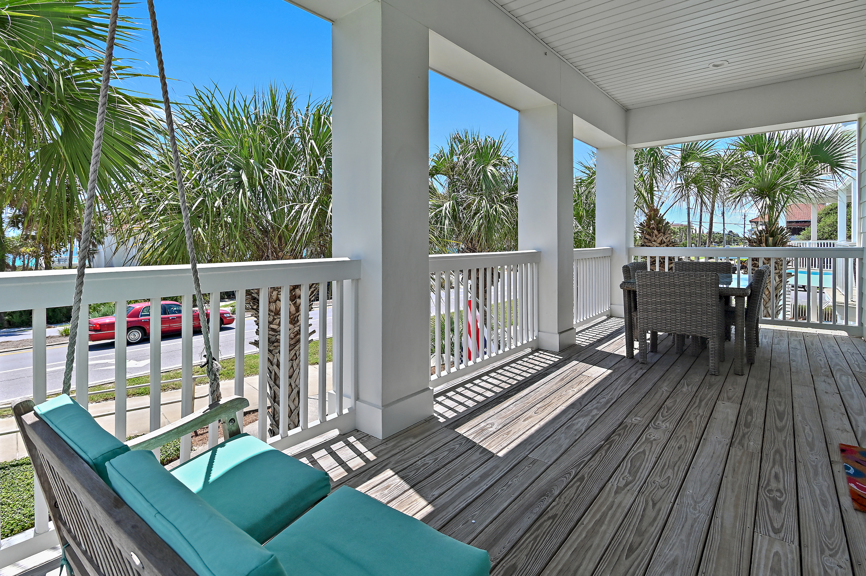 The perfect spot for morning coffee, sunset relaxation, and soaking in the 30A atmosphere.