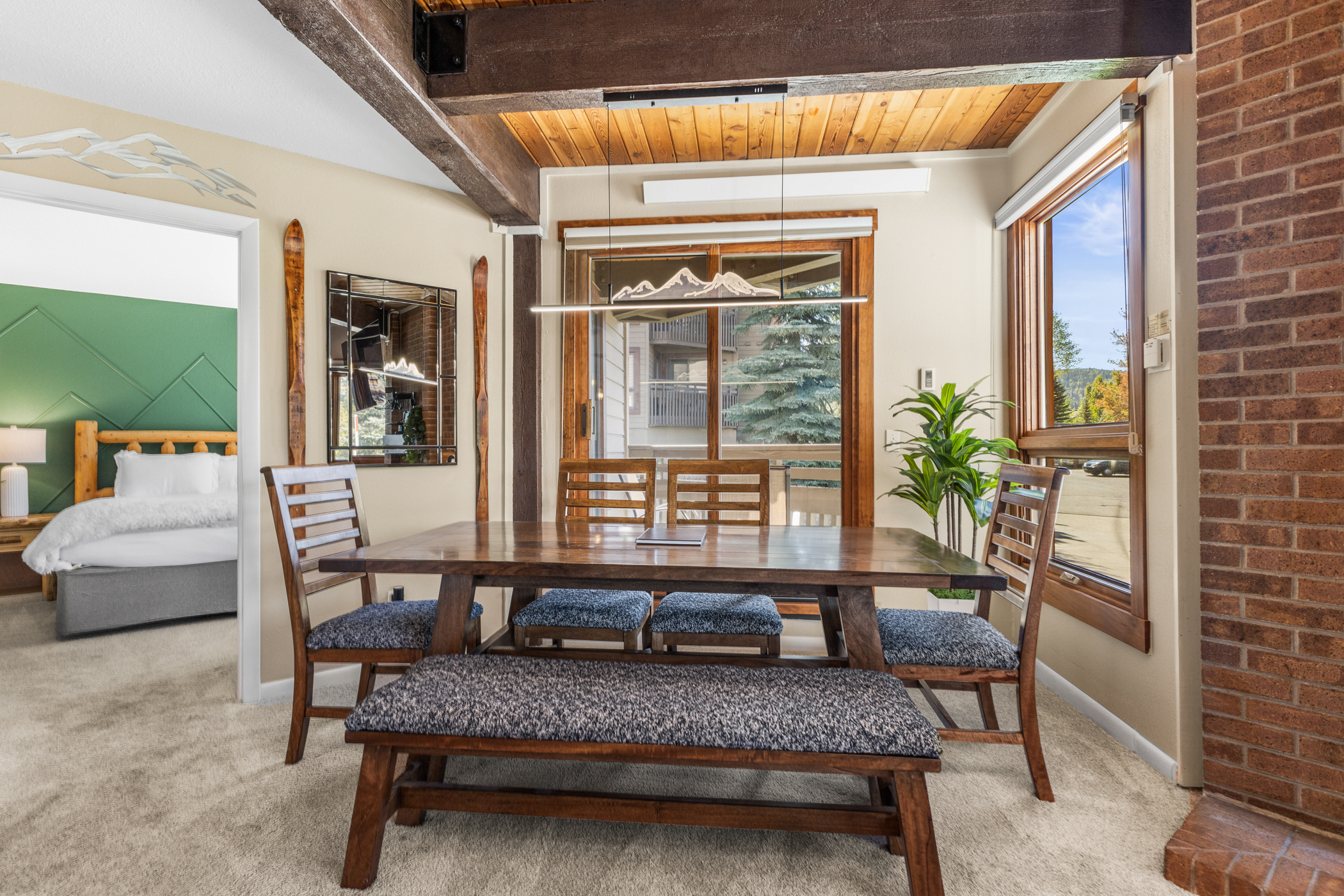 Dining Area & Deck in Background
