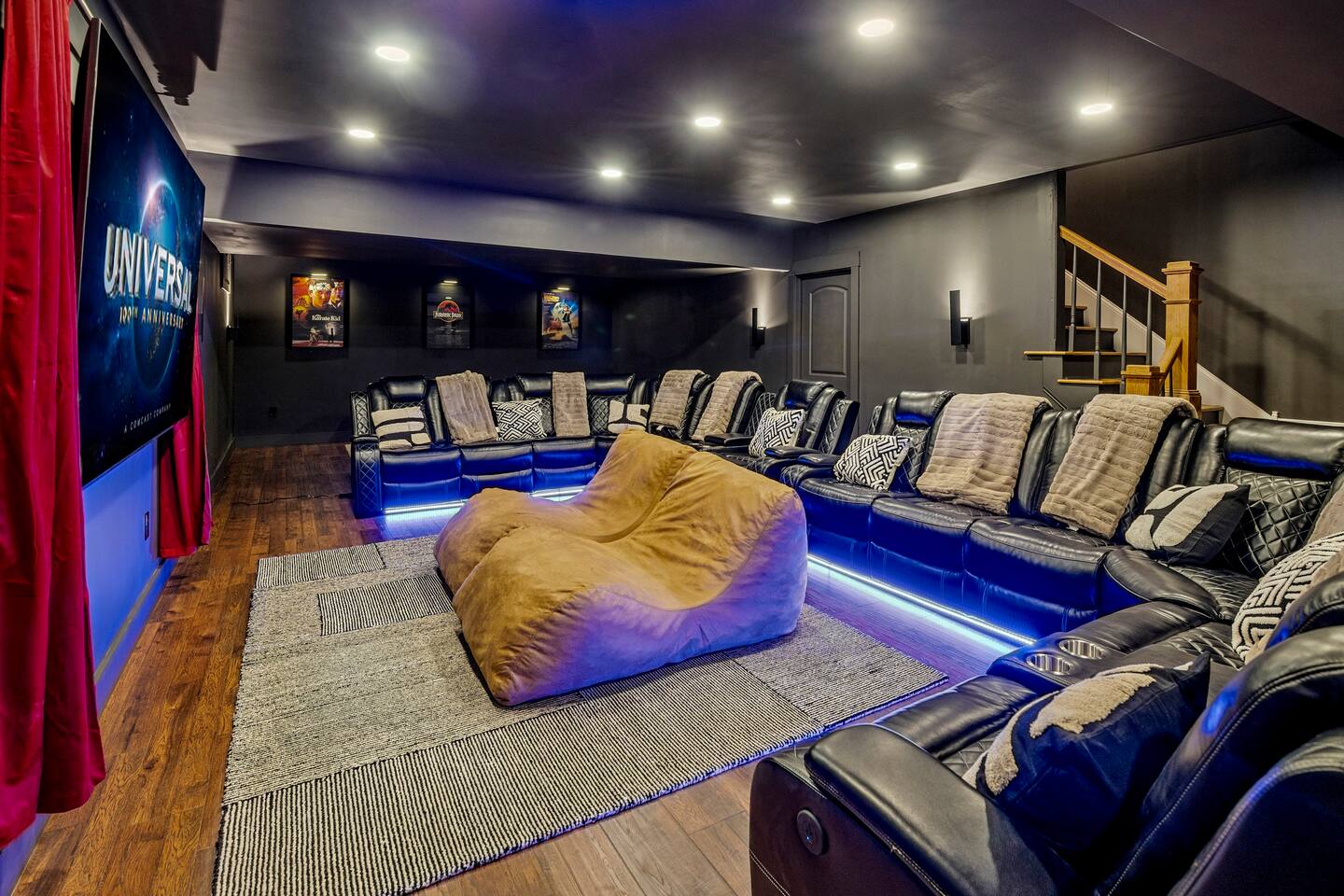 Movie Theater room at The Chalet