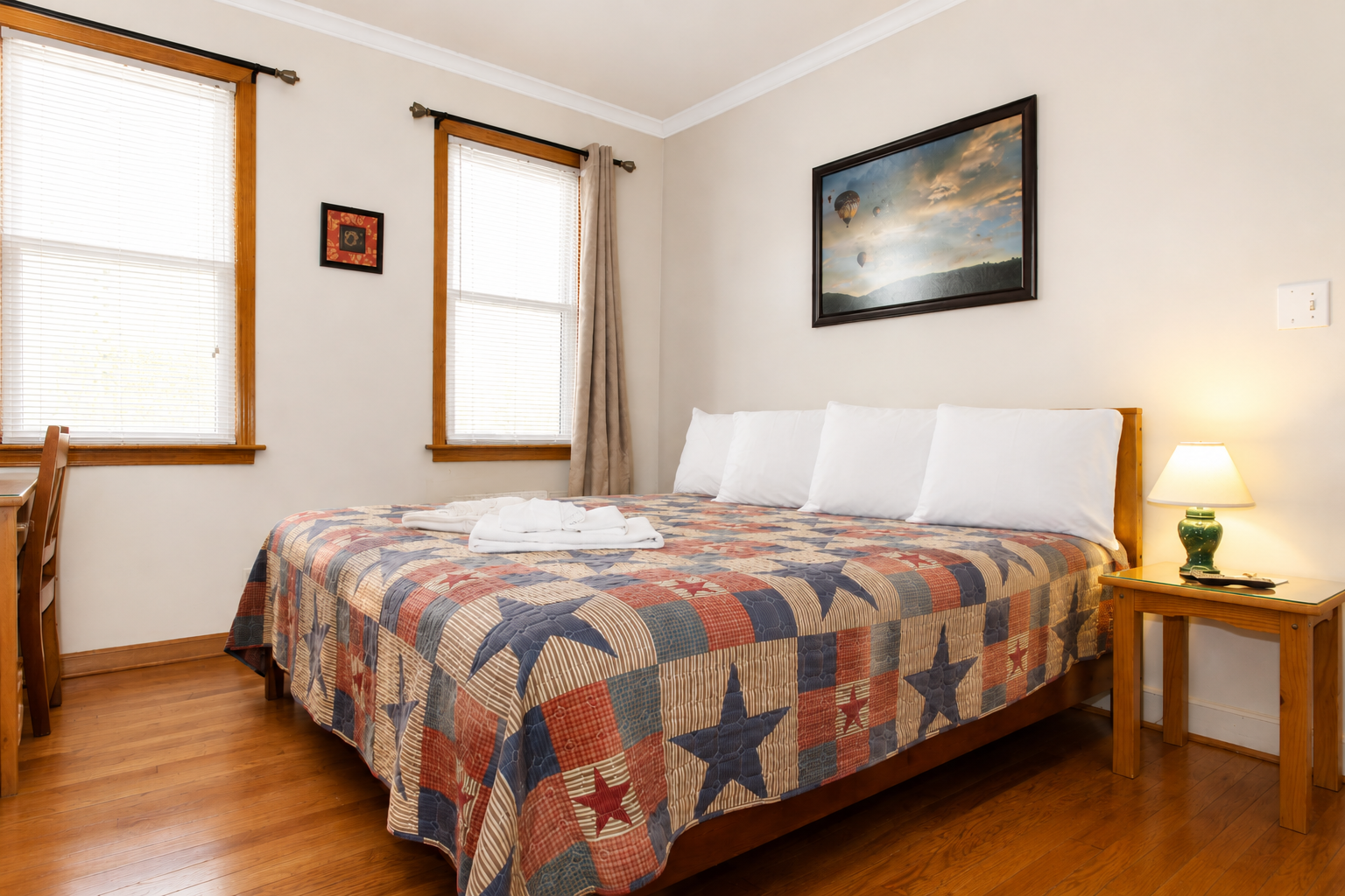 Bedroom #1 with a king size bed