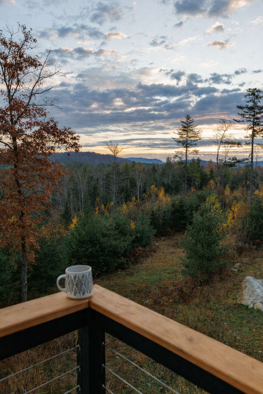 Sweeping mountain views surrounding the home