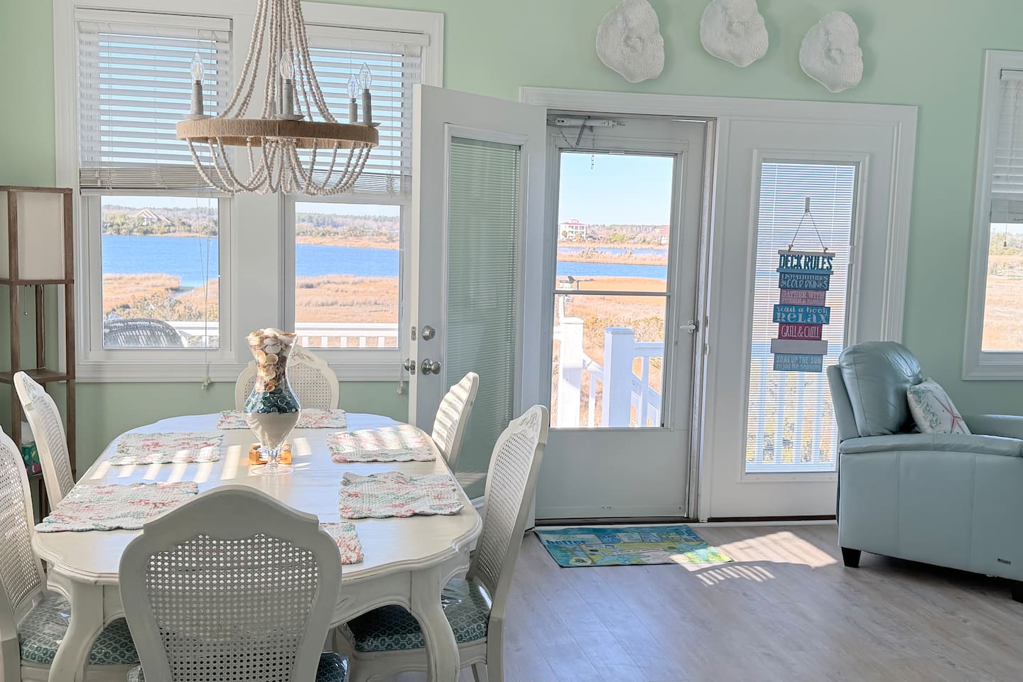 water views from your dinner table, or couch! Watch the sound from the back balconies, and ocean views from the front balconies. 