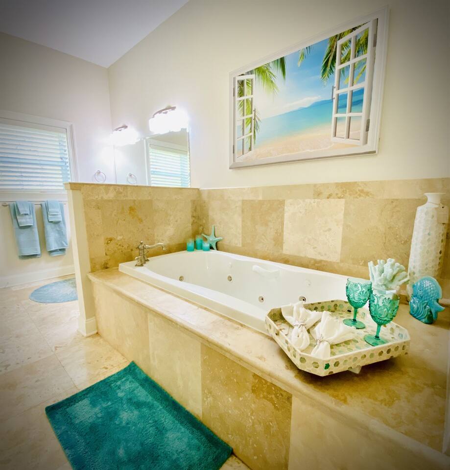 Primary Bathroom with jetted tub