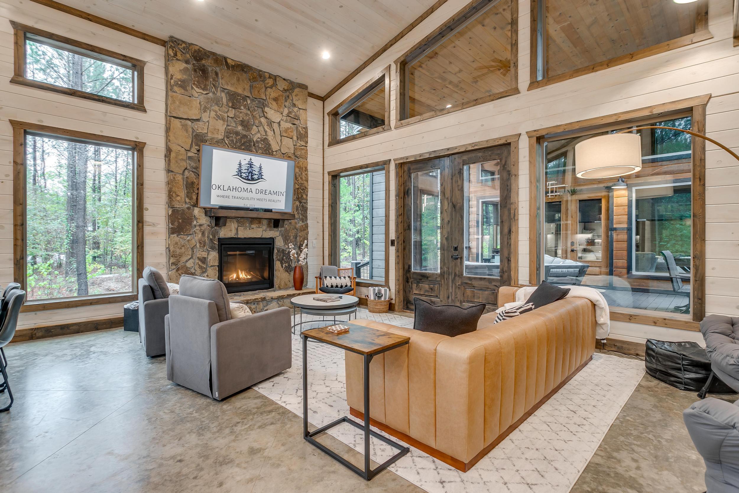 Swivel chairs to join the conversation in the living room or kitchen