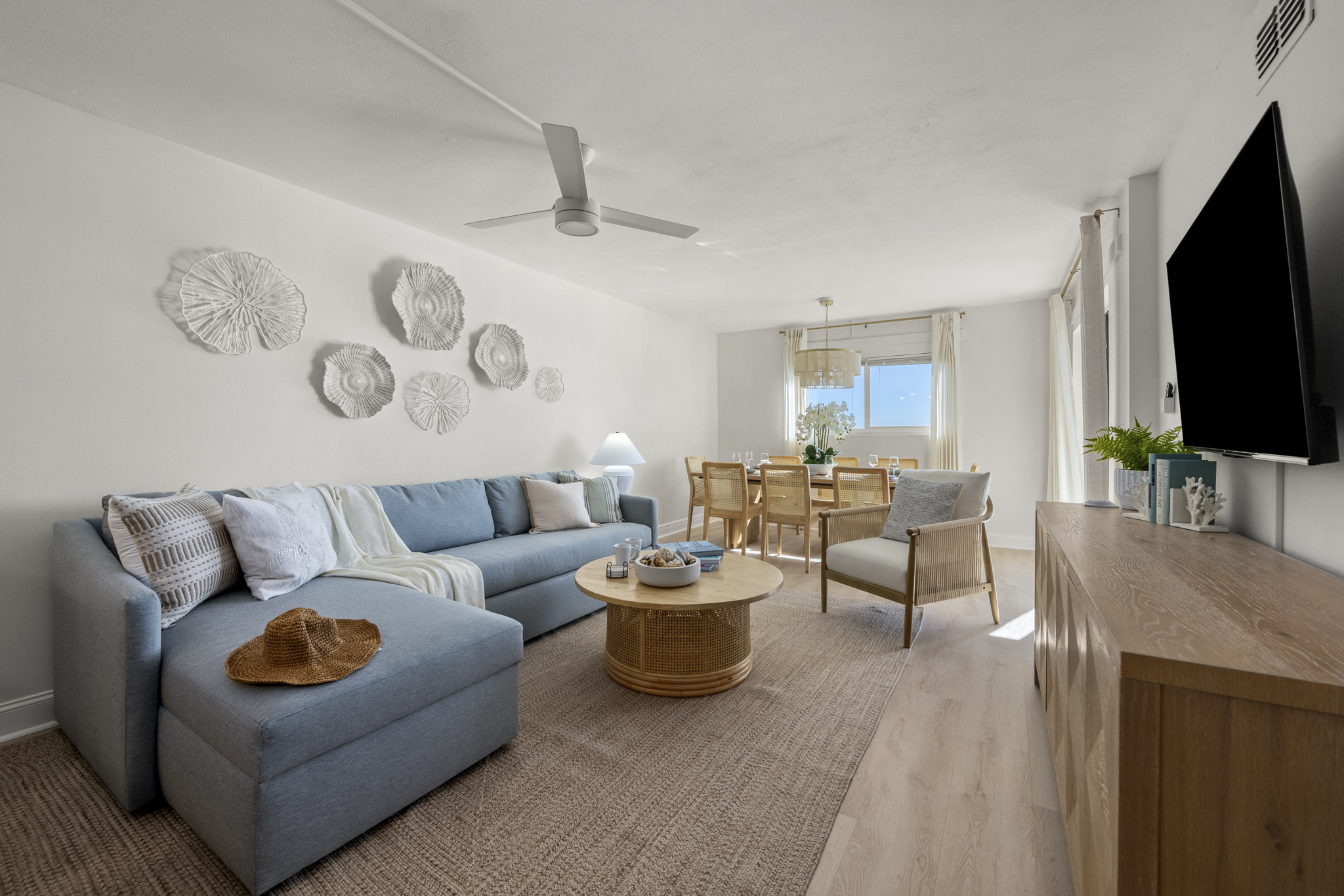 Relax and recharge in this sunlit, open-concept retreat designed for effortless coastal living.