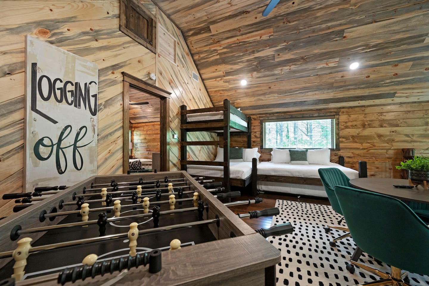 A bright, playful loft designed for laughter, board games, and unforgettable family moments.