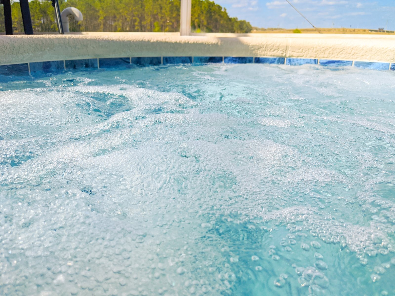 The Hot Tub gets nice and hot!