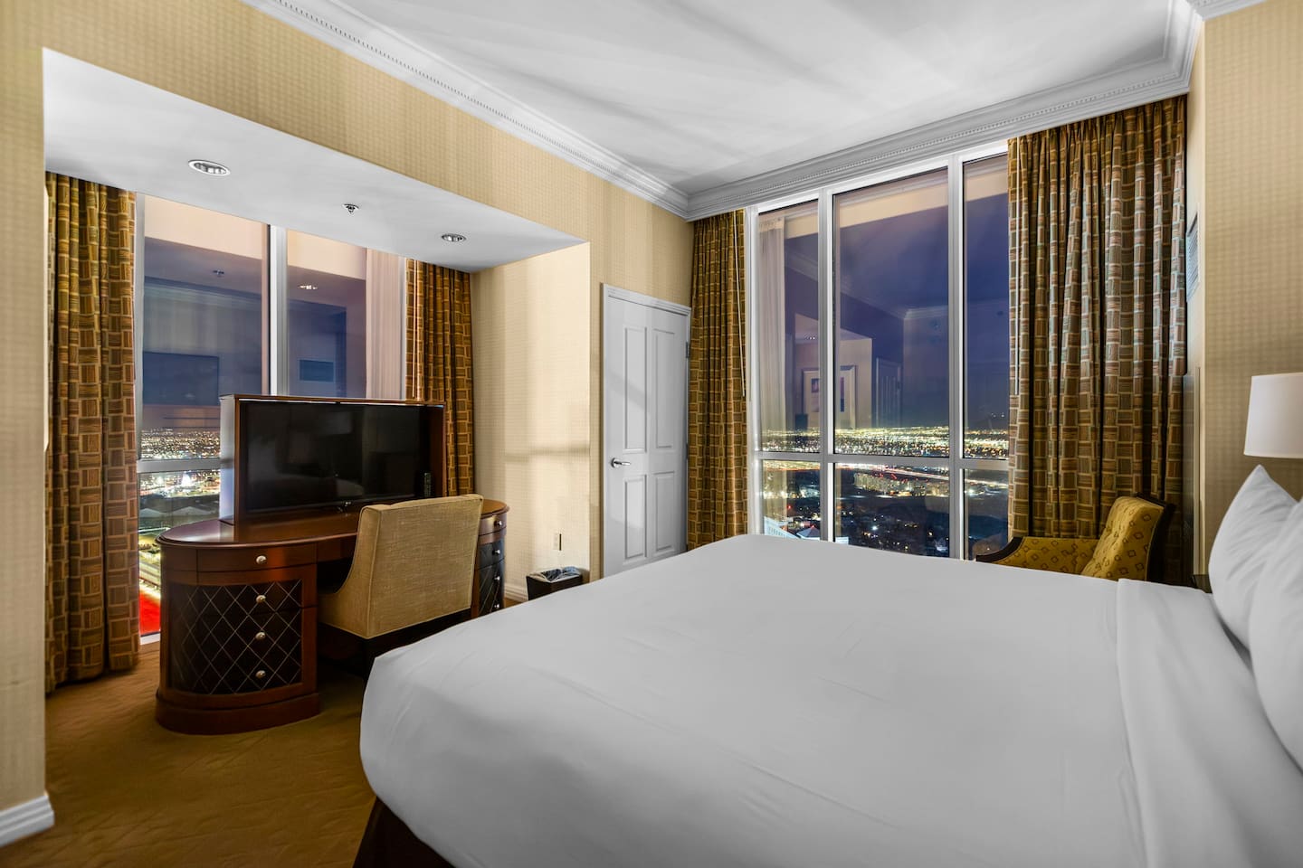 Bedroom view at night