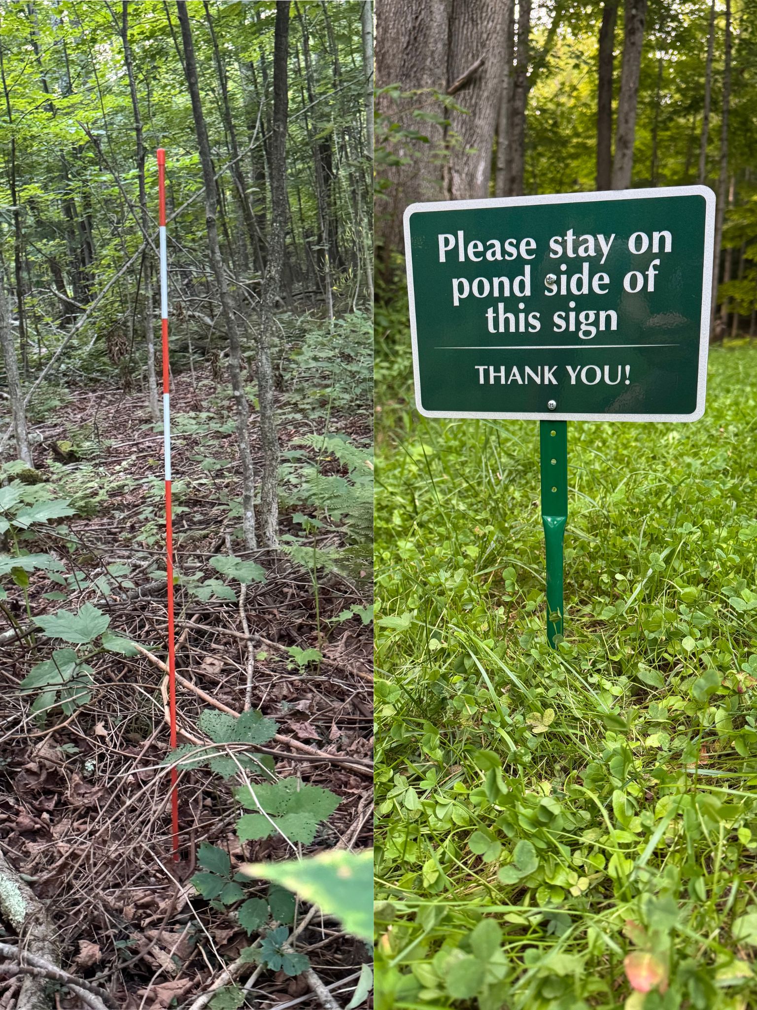 Please respect marked property boundaries.