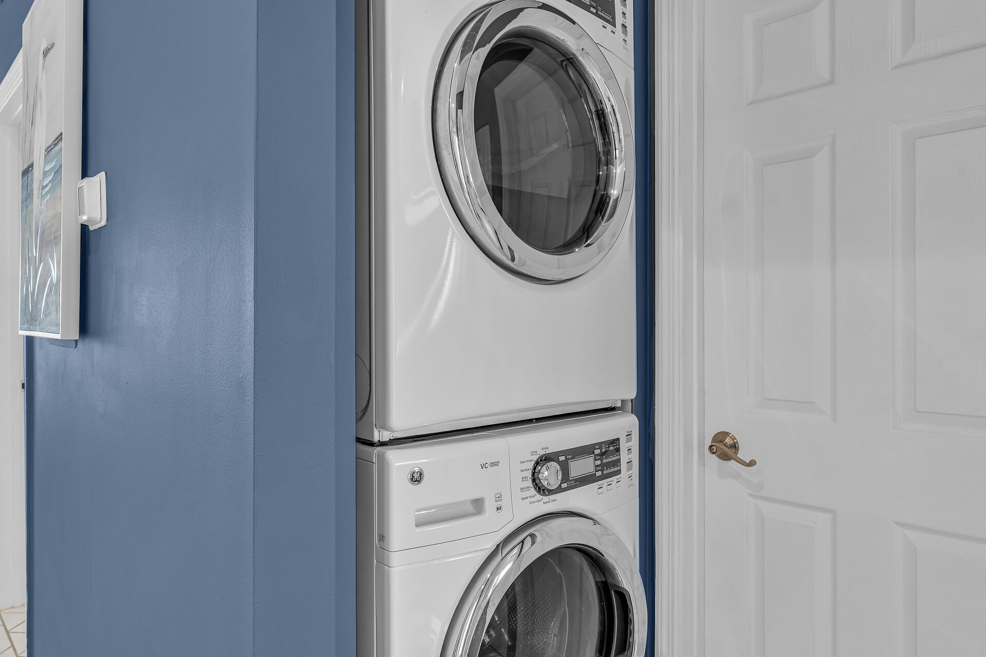 Washer & Dryer off guest bedroom
