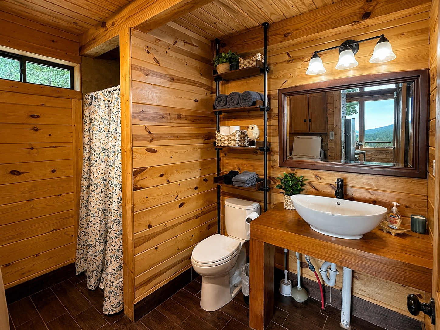 Spacious second bathroom just off the master with walk in shower and laundry!