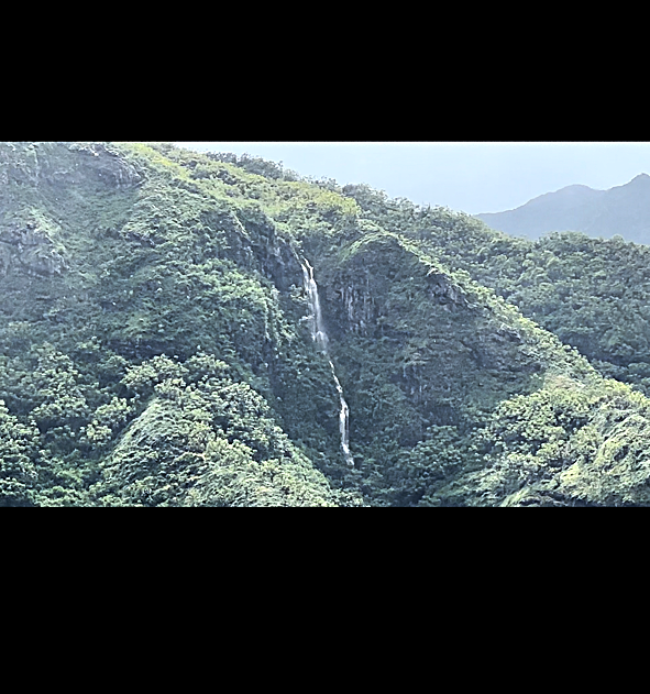 The waterfall we see across the road after a big rain