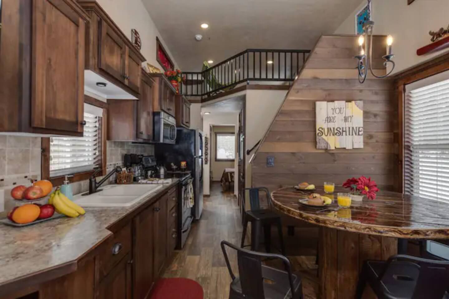 Kitchen and dining area