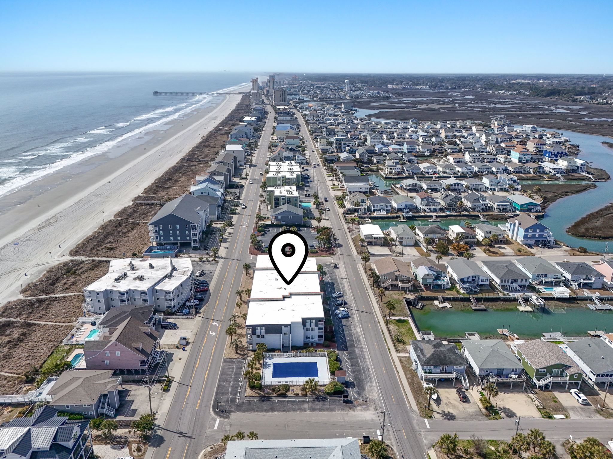 Perfectly situationed near the in the Cherry Grove section of North Myrtle Beach -  a quiet and beautiful stretch of the Grand Strand.