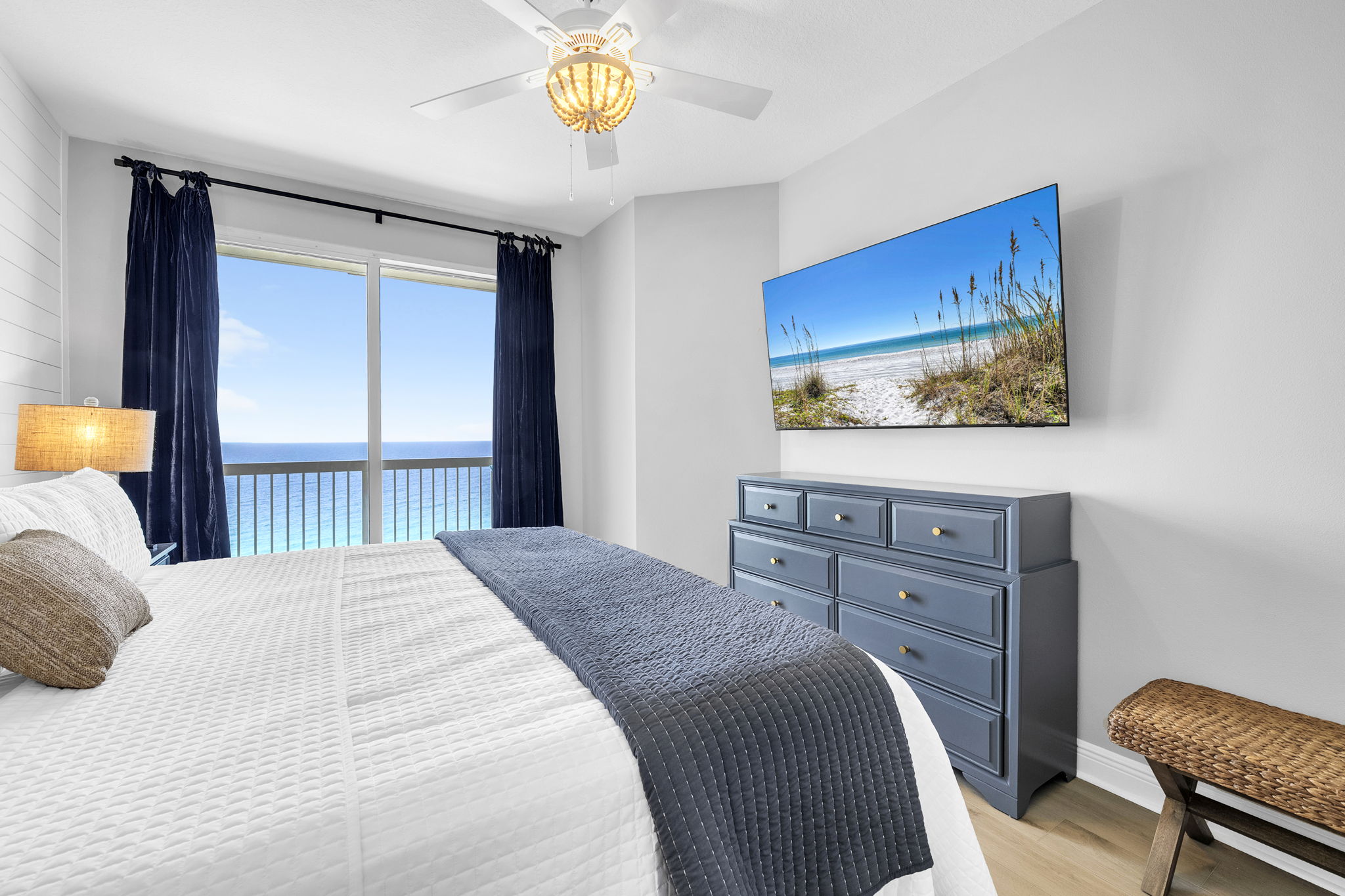 Unwind after a beach day with this 65" smart TV—enjoy provided YouTube TV or easily log into your favorite streaming apps.