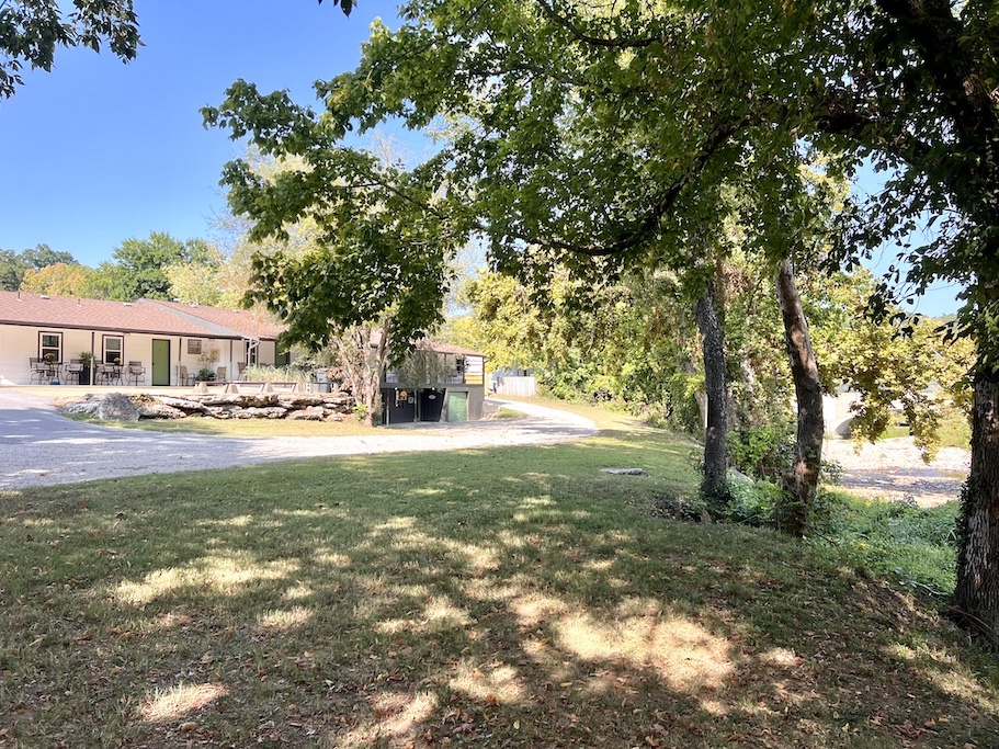 back of the building