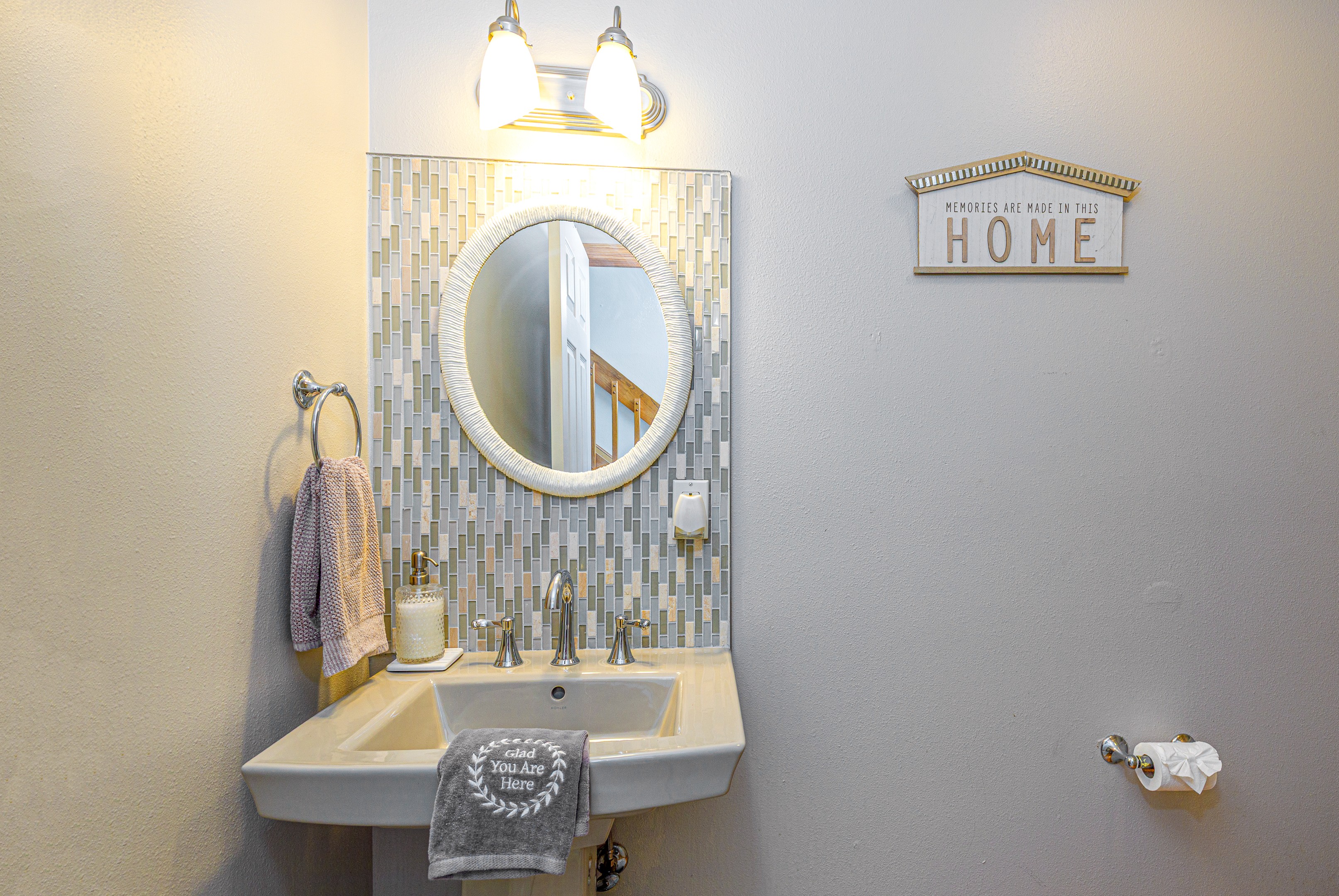 Main floor half bathroom