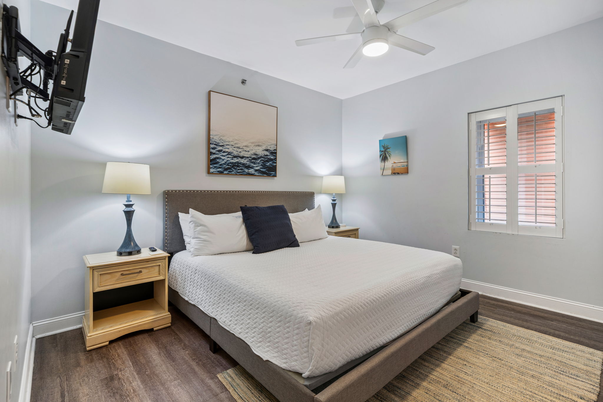 King Bedroom 2 | Starfish | Oceanview 101 | 1116 Ocean Blvd, Isle of Palms, SC | IOP Escapes