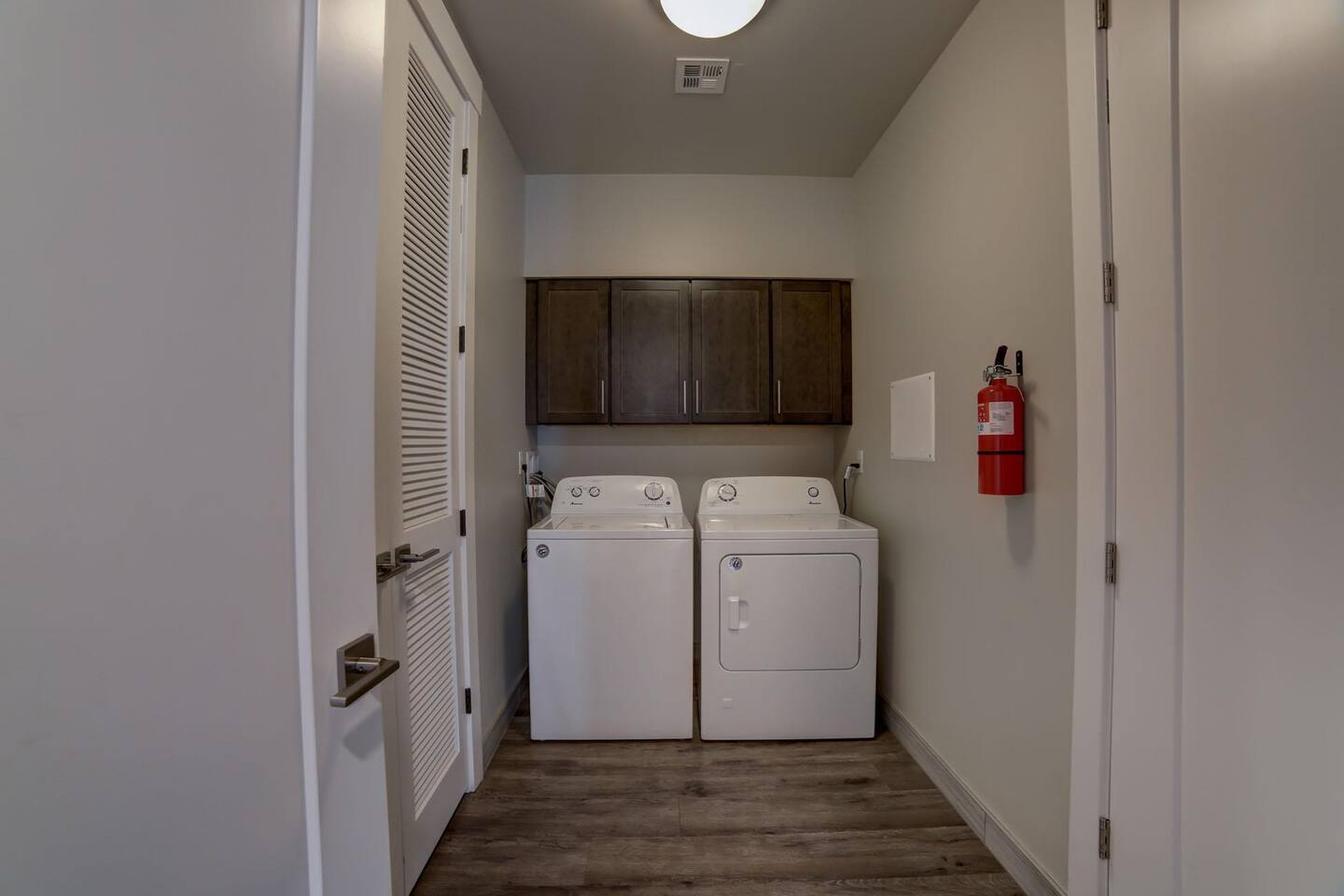 Laundry room with washer and dryer