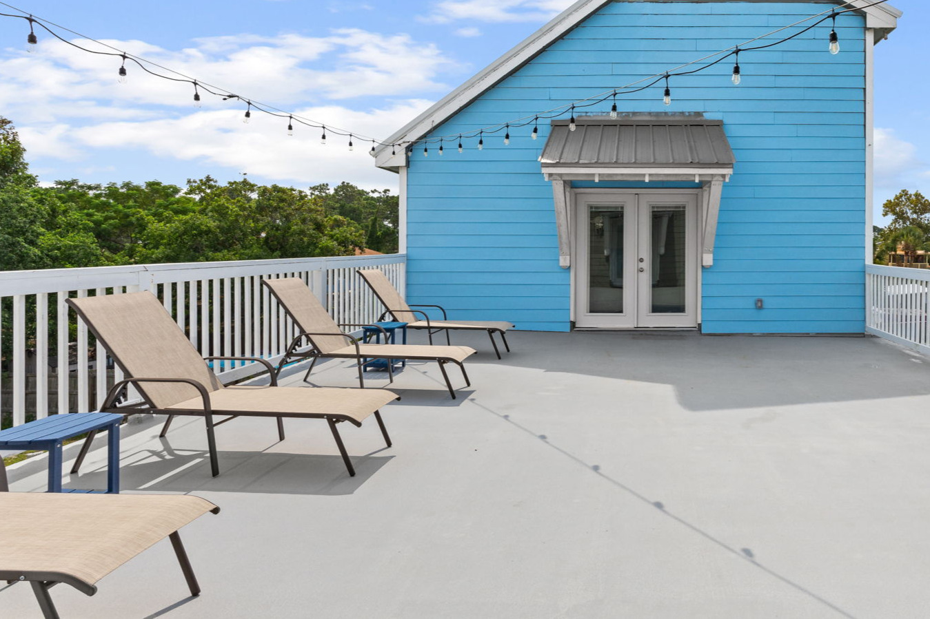 The rooftop sundeck is perfect for catching some rays.
