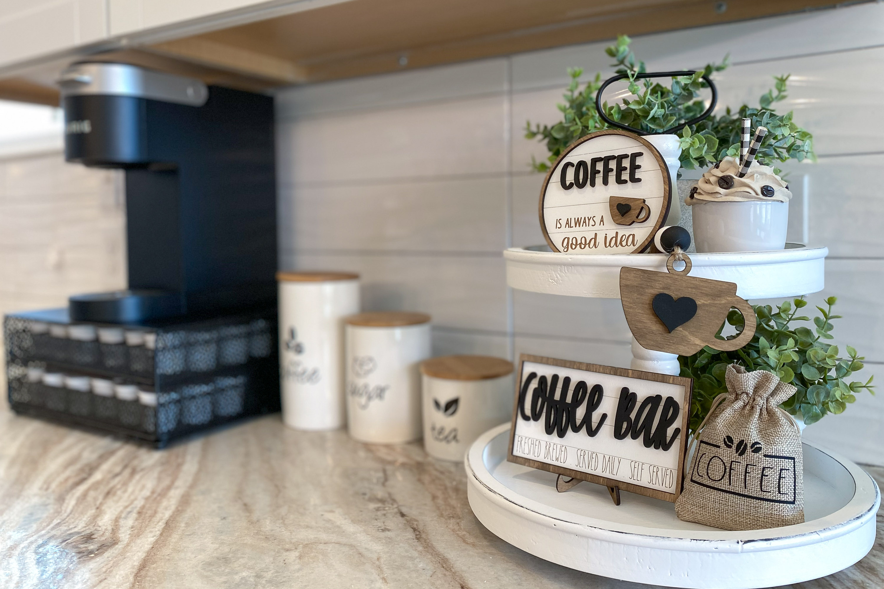 Gather and Savor: Indulge in Moments of Connection at Our Kitchen Coffee Bar.