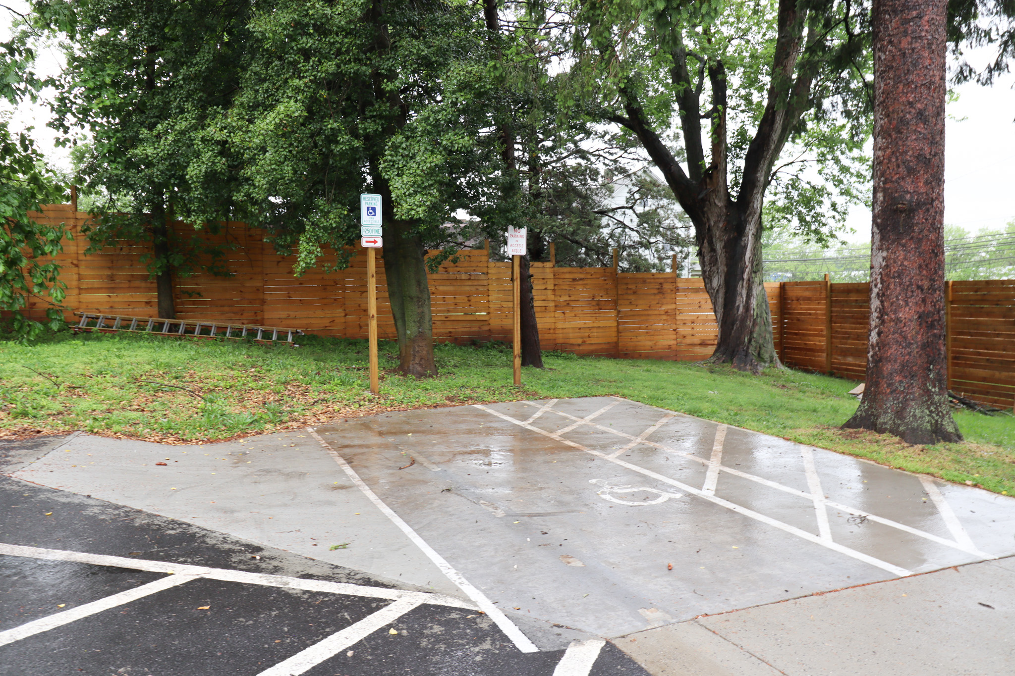 Gated Westminster back parking areas