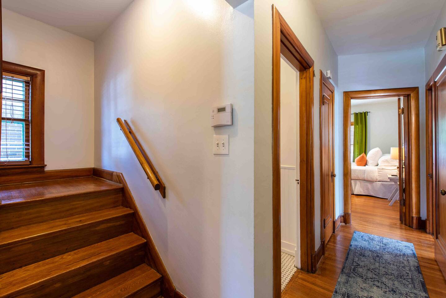 First Floor Hallway Showing Bedroom #1 and Bathroom #1 proximity.