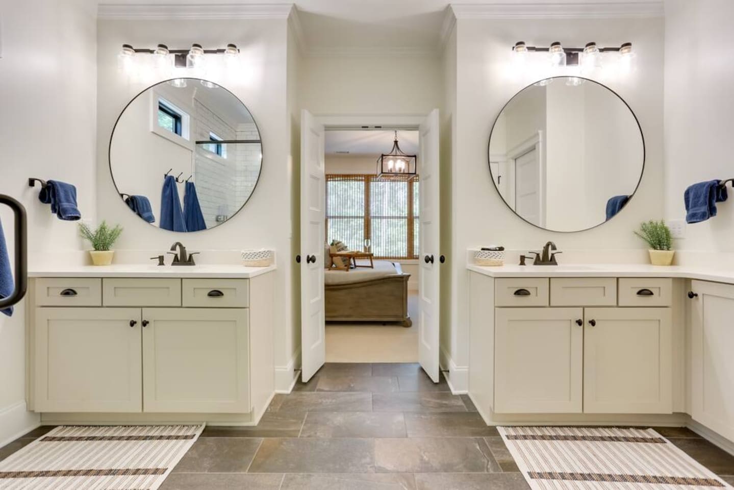 Double Vanities in Master