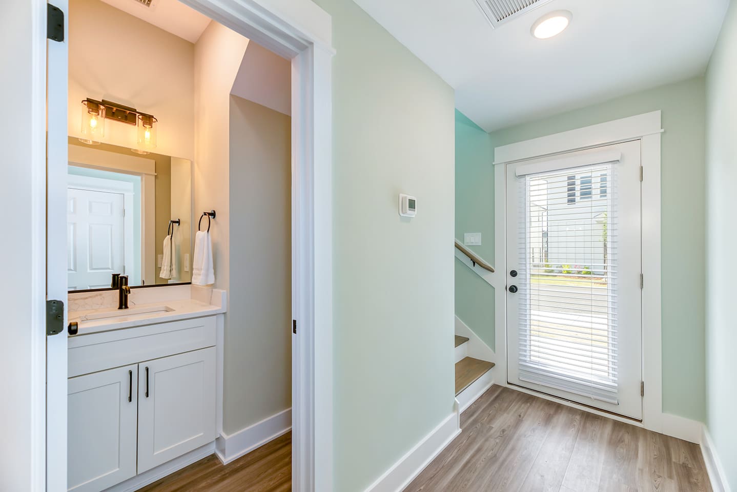 Convenient access to bedrooms, bathrooms, and additional home amenities.