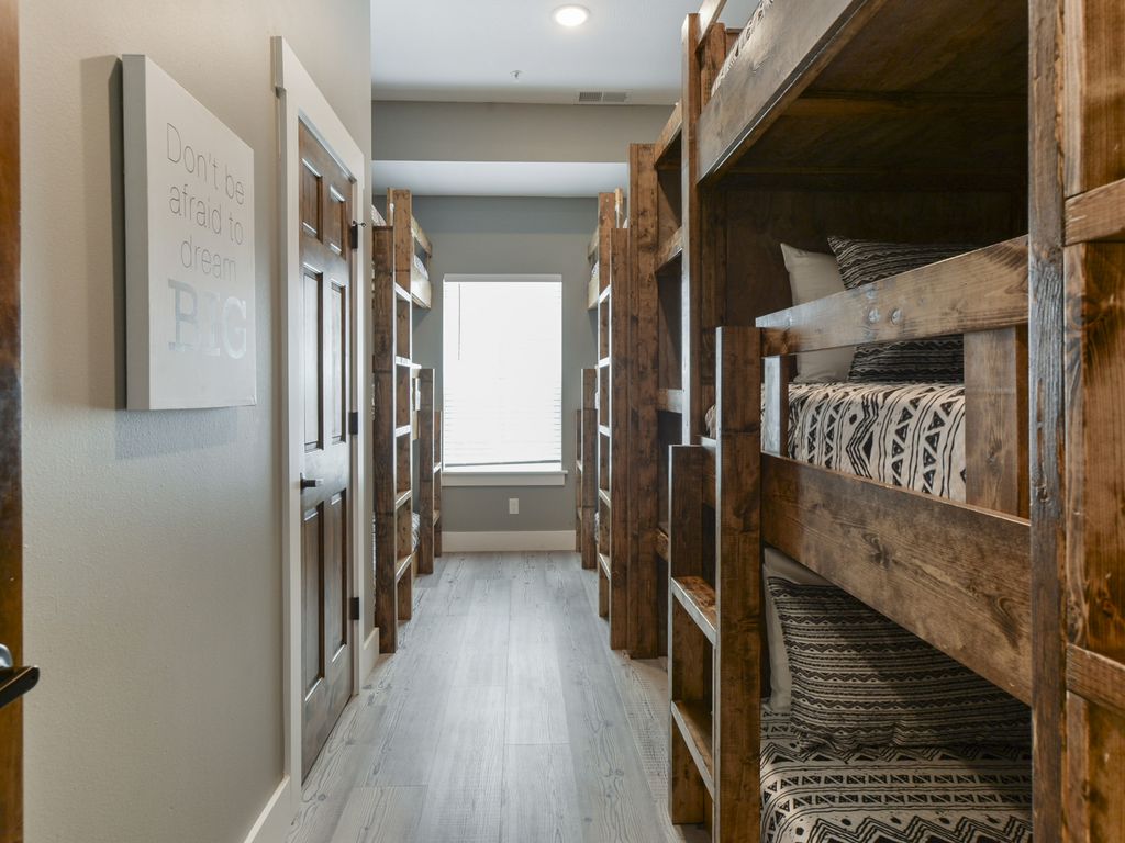 Each bunk has an outlet to charge phones/tablets!