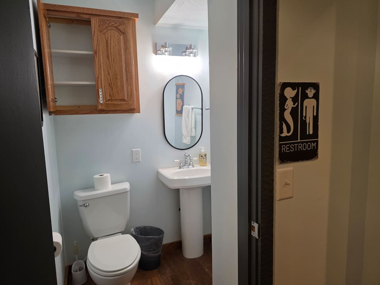 Downstairs half bath