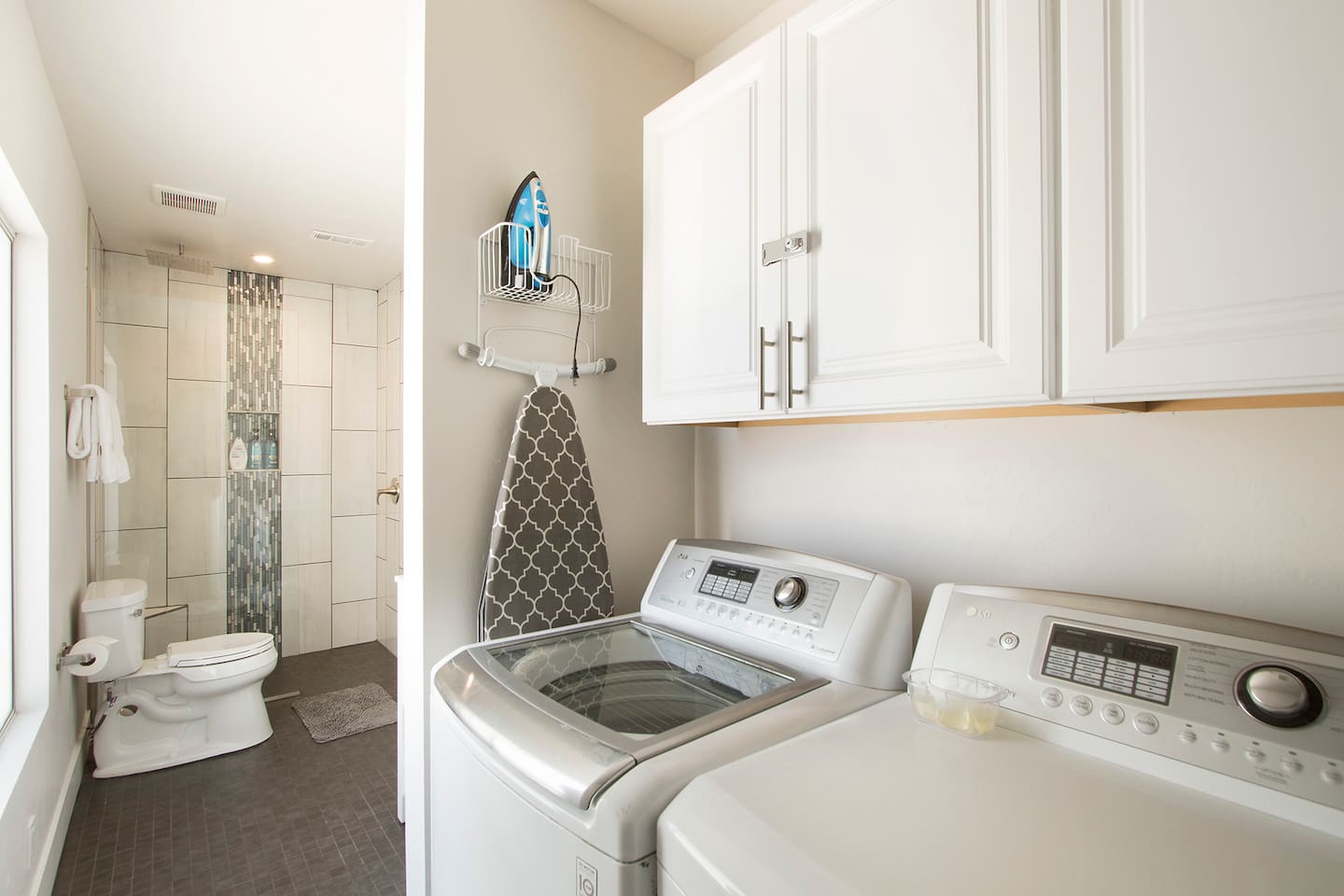 Laundry room, attached to 3rd guest bathroom