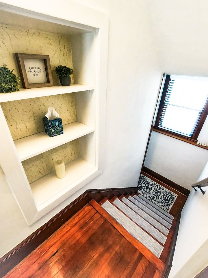 Stairs from upper floor 