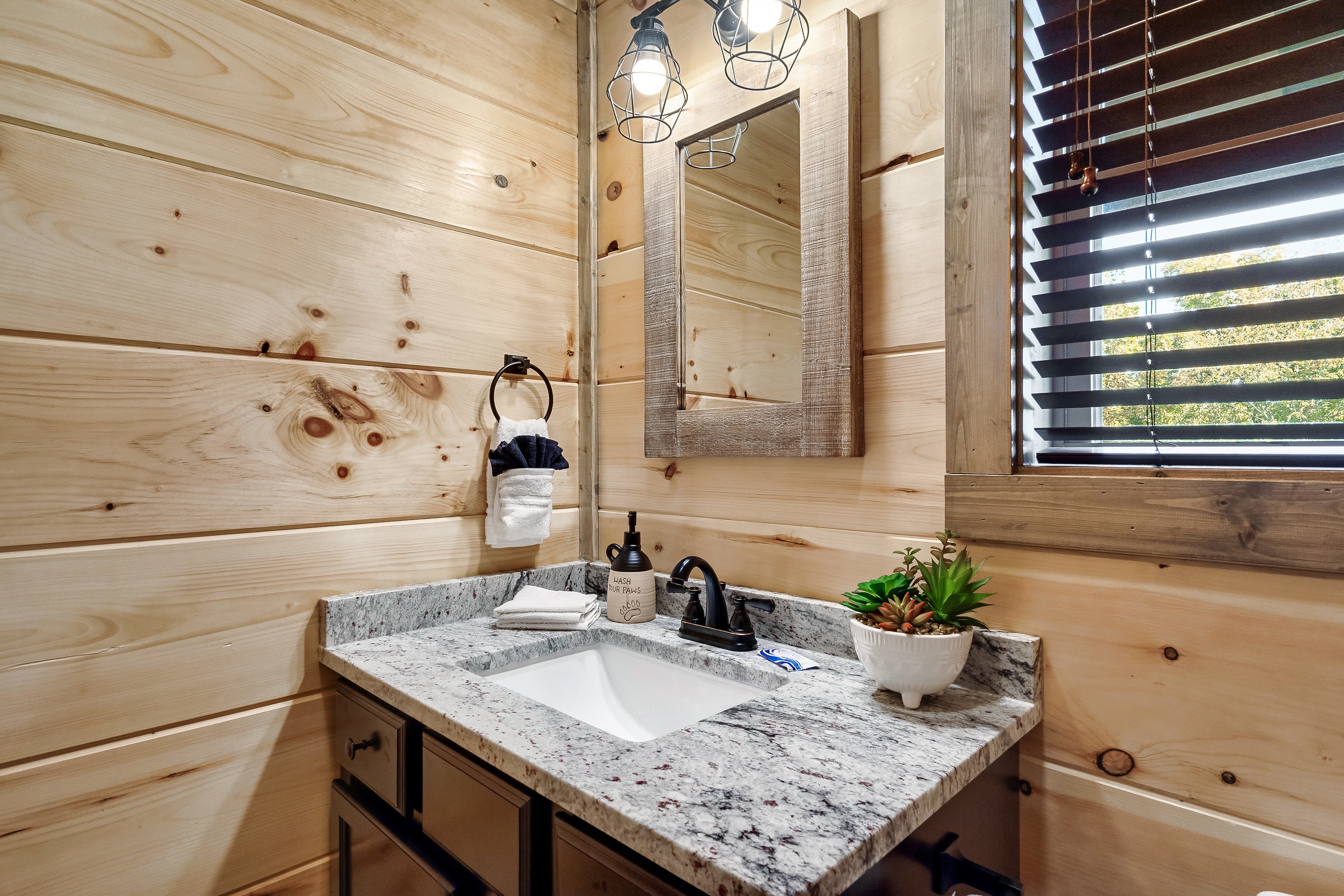 Comfortable Seating & Warm Cabin Atmosphere