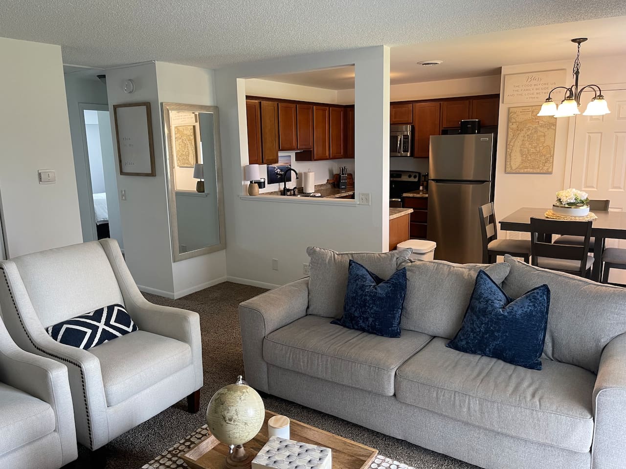 Cozy and comfy living area.
