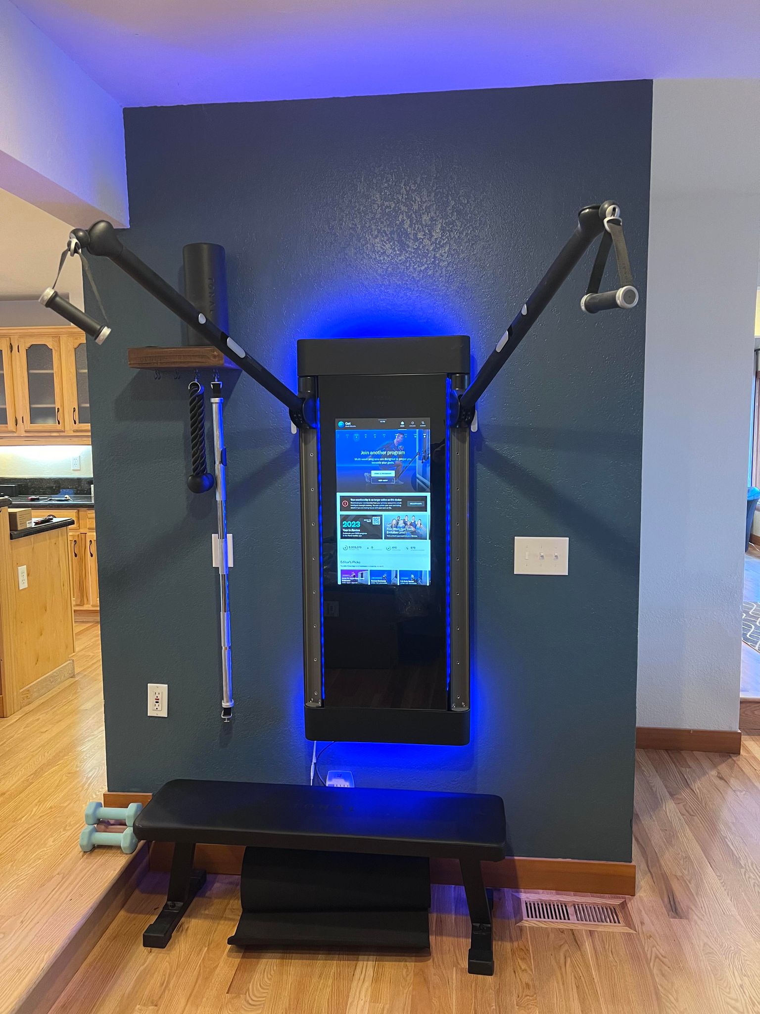 Tonal Smart Gym with electromagnetic weights and built in personal trainer