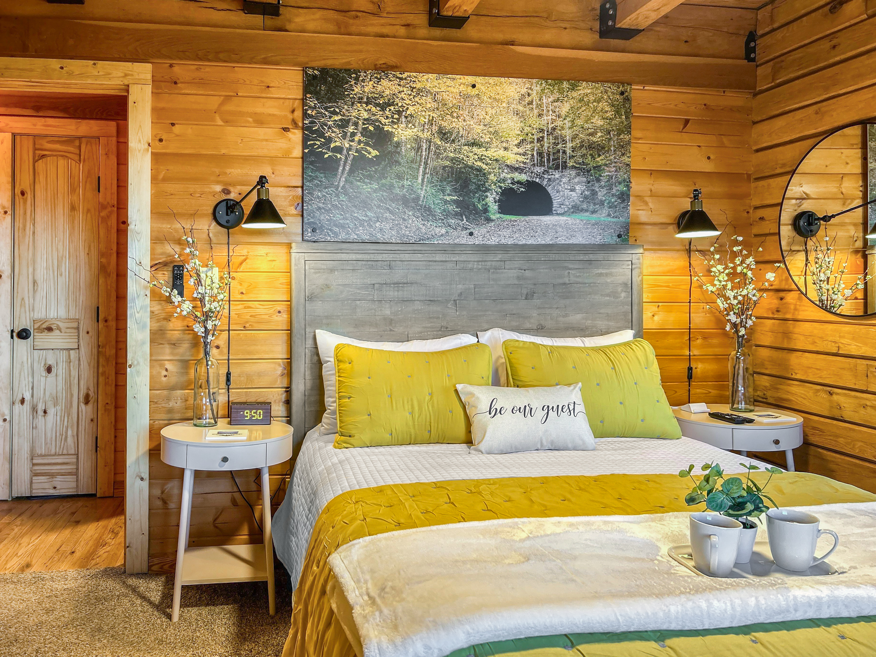 This room is beautifully bright and airy.