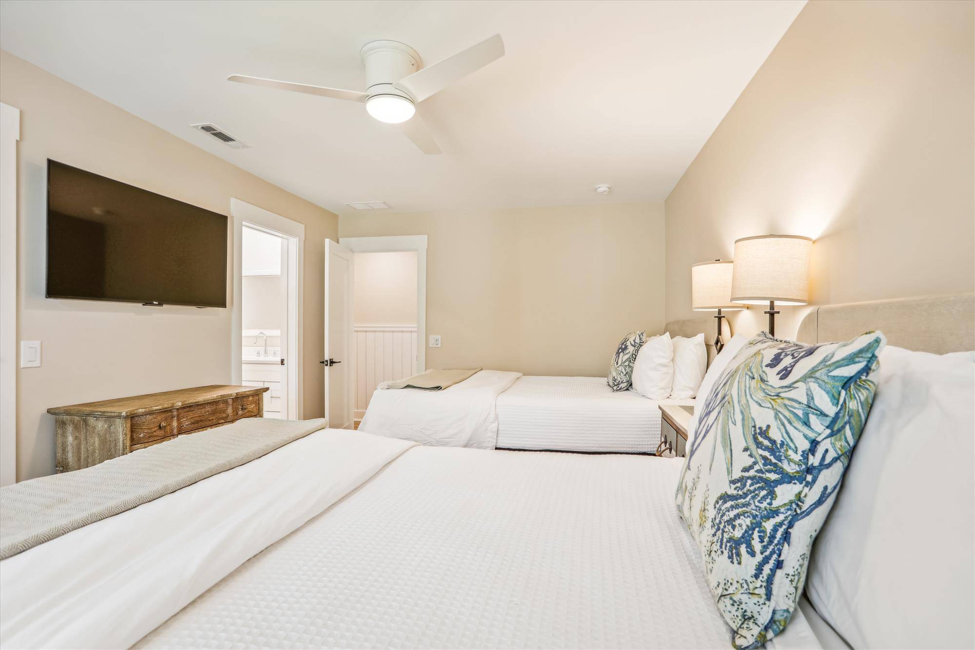 Second bedroom features a 50" LEDTV