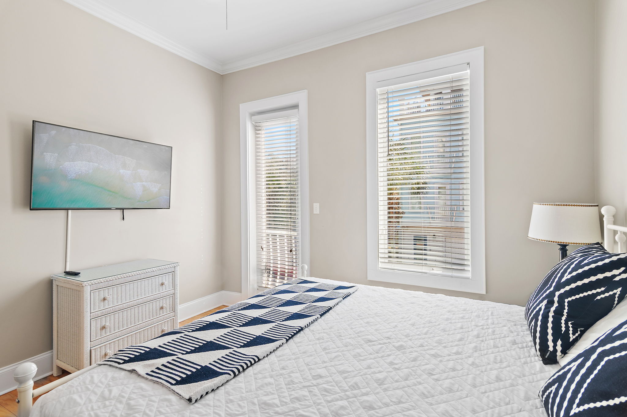 2nd Floor Bedroom with King Bed, Desk and big closet. Bathroom is adjacent.