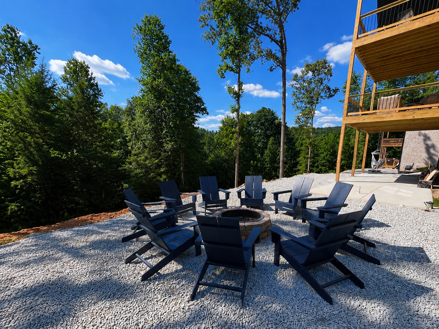 Spend time around fire pit. We provide the wood. You provide the memories.