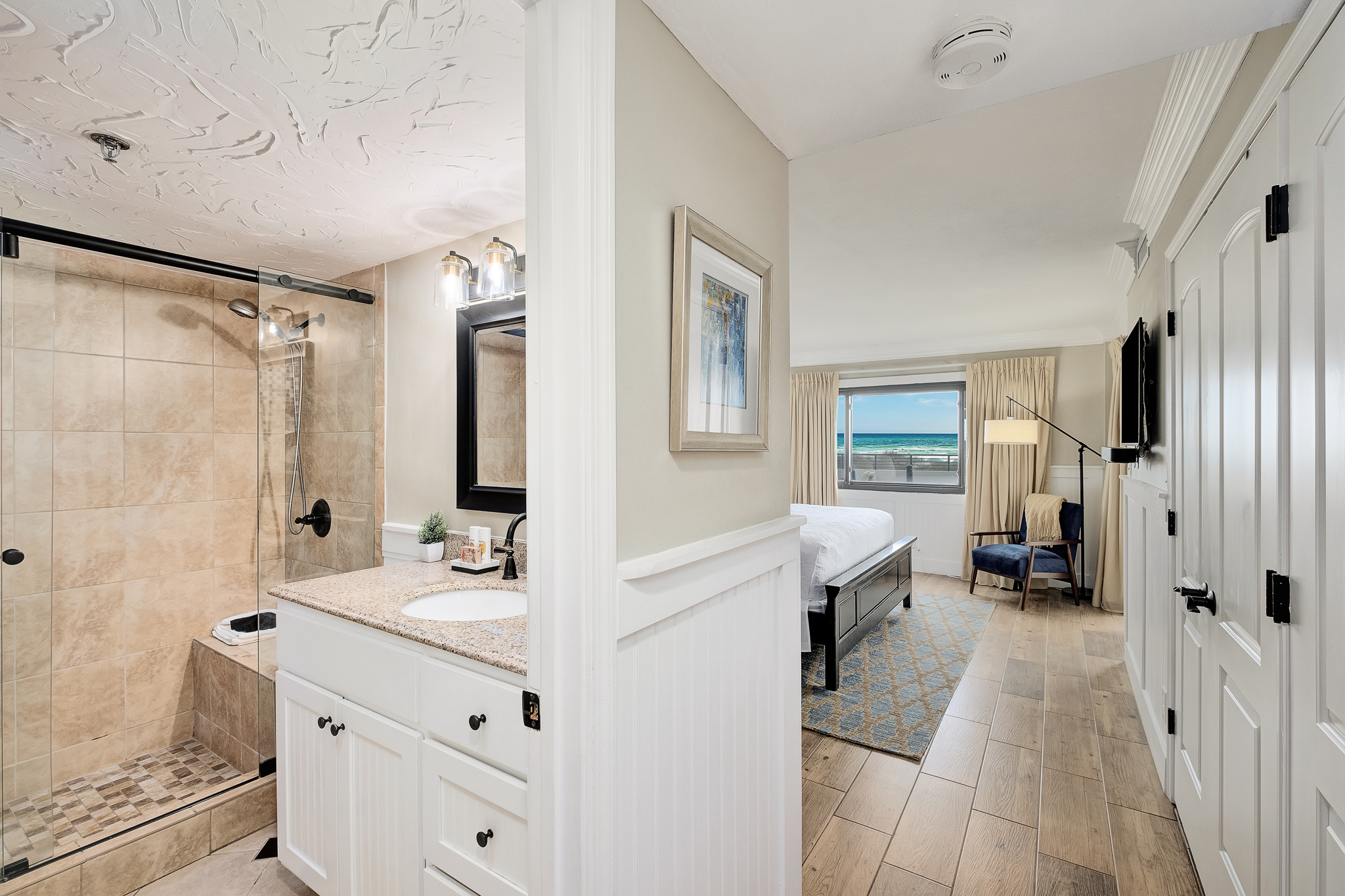 Bedroom #1 with ensuite bathroom.