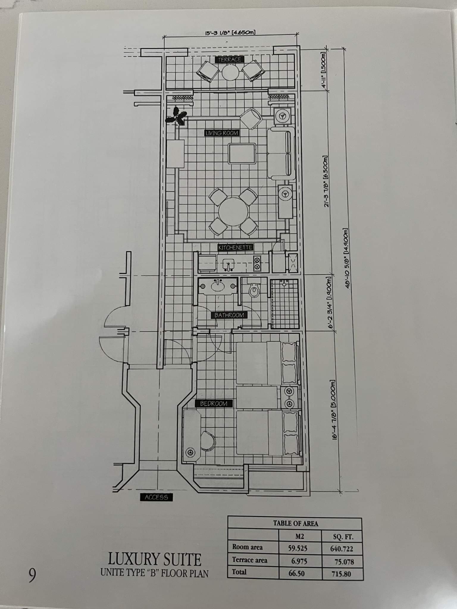 Owner Luxury Suite Floorplan at the Rose, Vacation Travel Exclusives