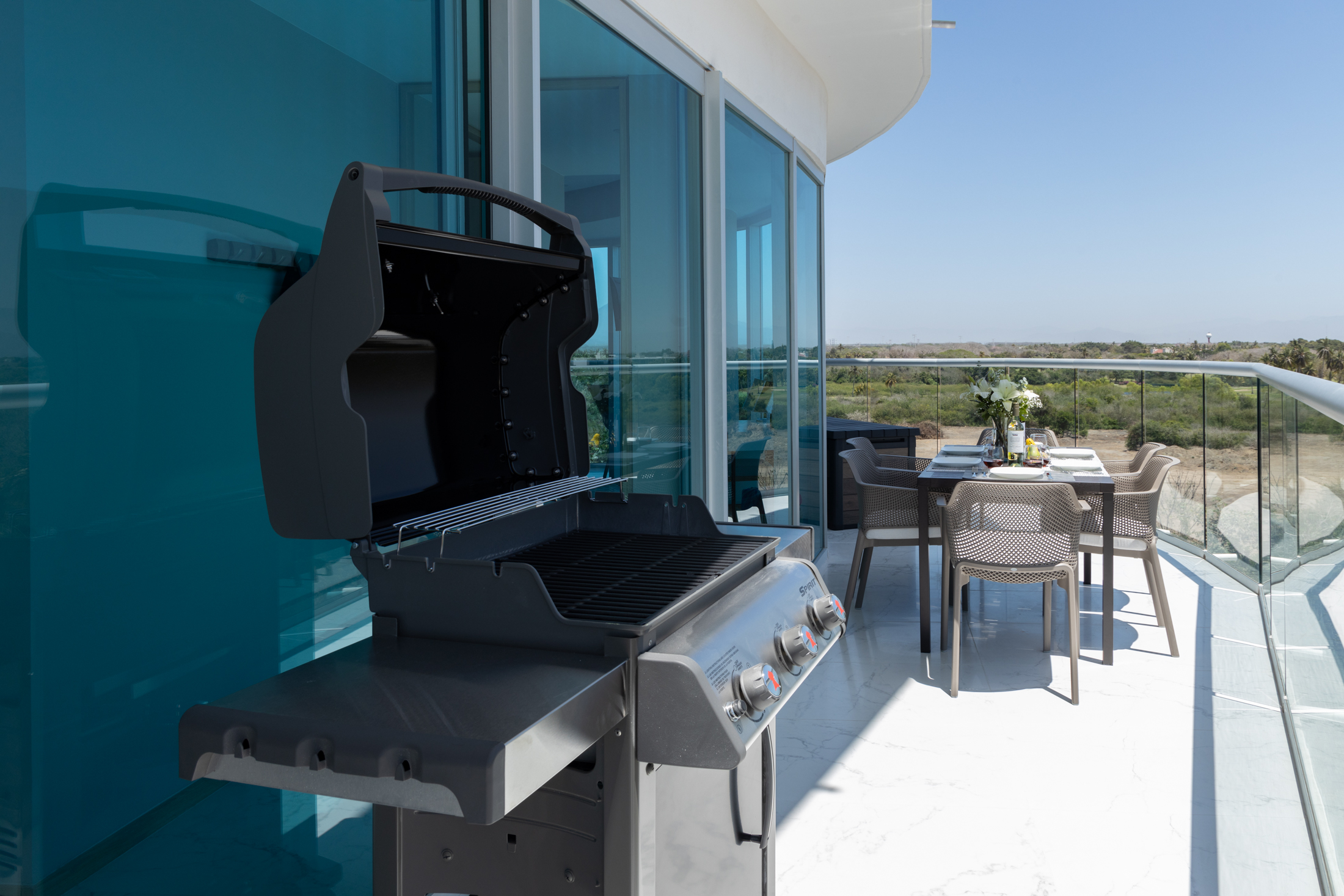 BBQ Grill on Balcony