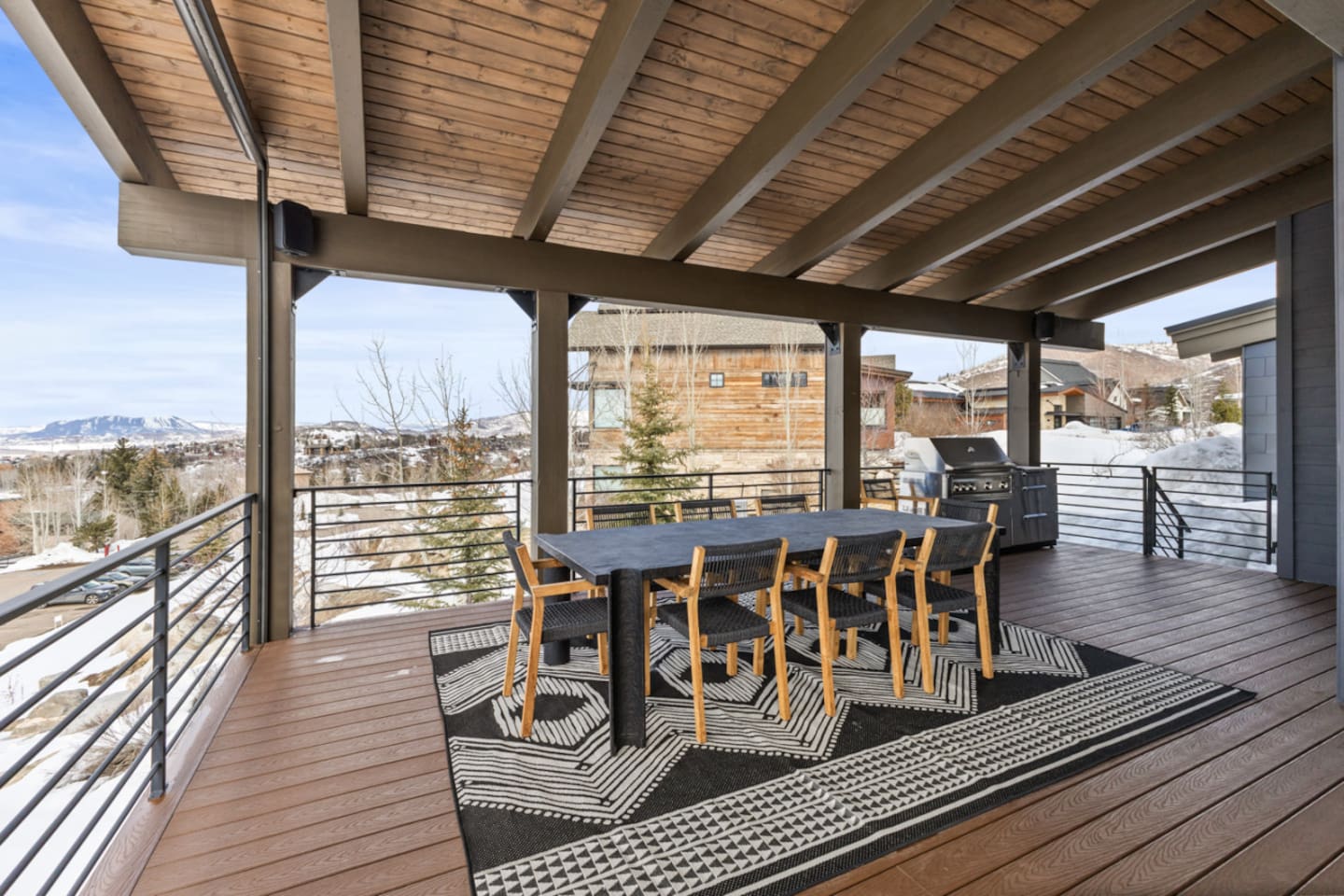 Main Level Wraparound Covered Deck - Dining for 8
